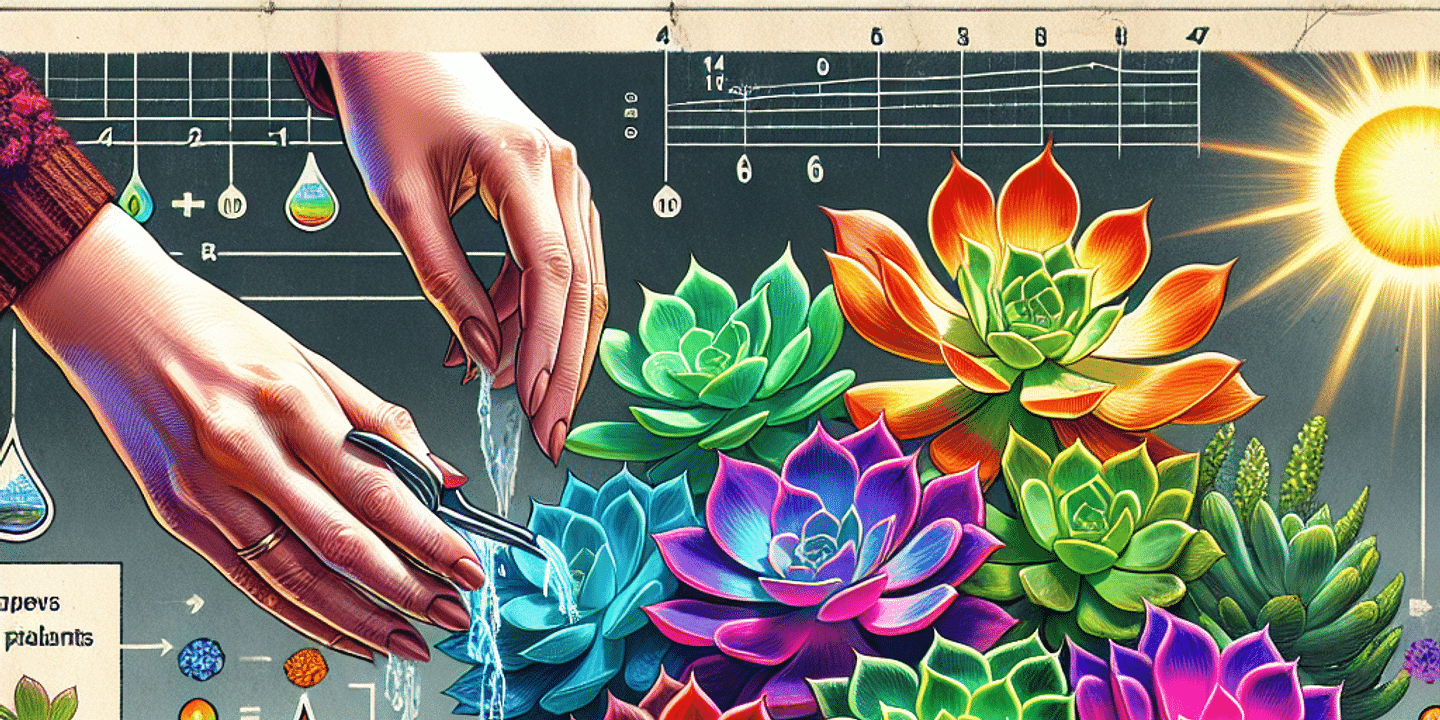 The Science of Succulent Colors: How to Achieve Vibrant Hues in Your Plants